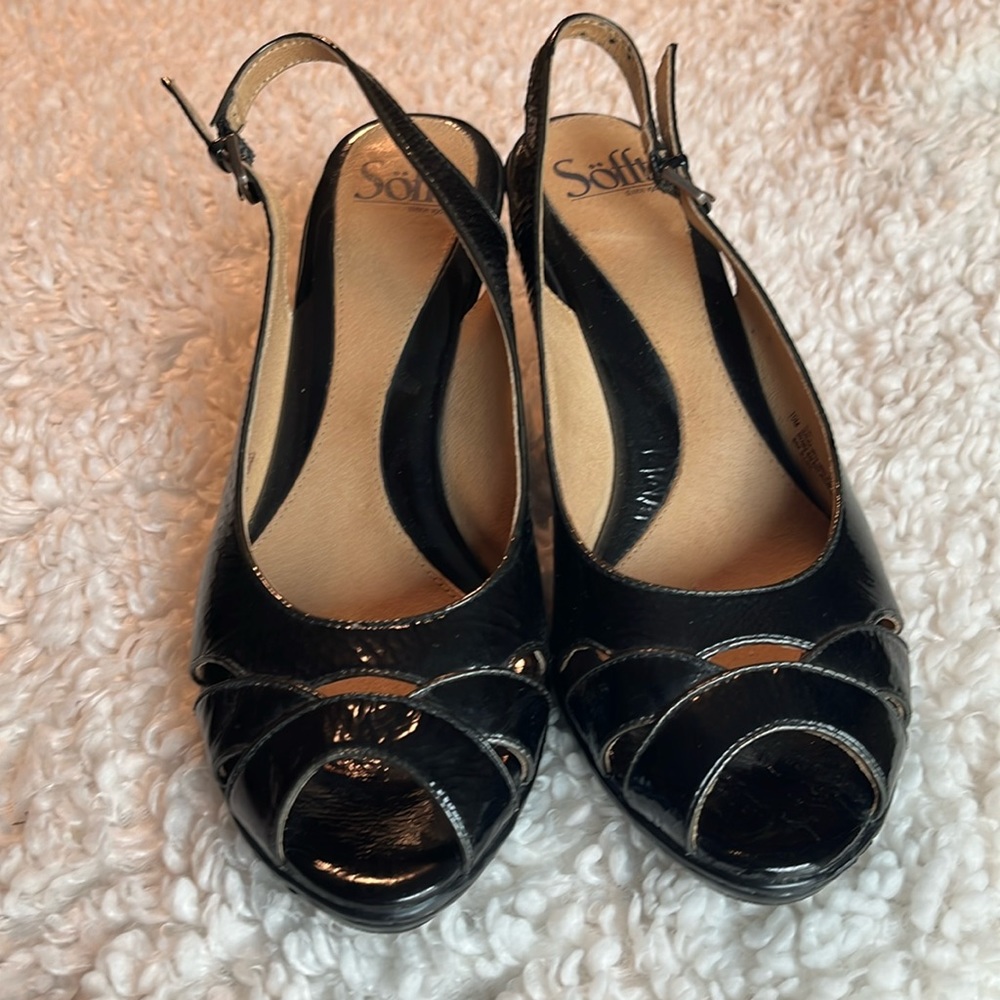 Sofft  Black Leather High Heels